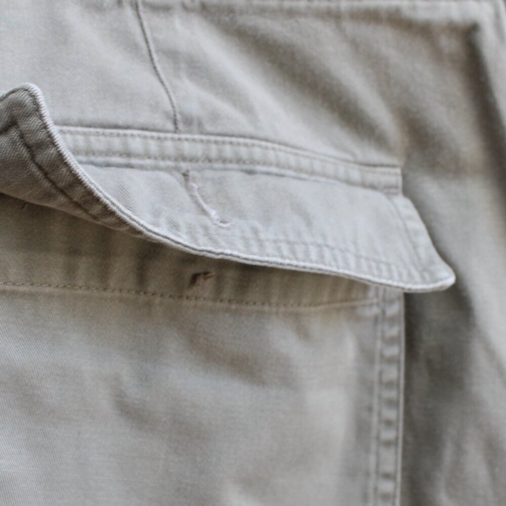 Jones New York Green Khaki Cotton Button-Front High-Rise Skort Shorts Size 10 - Picture 3 of 5